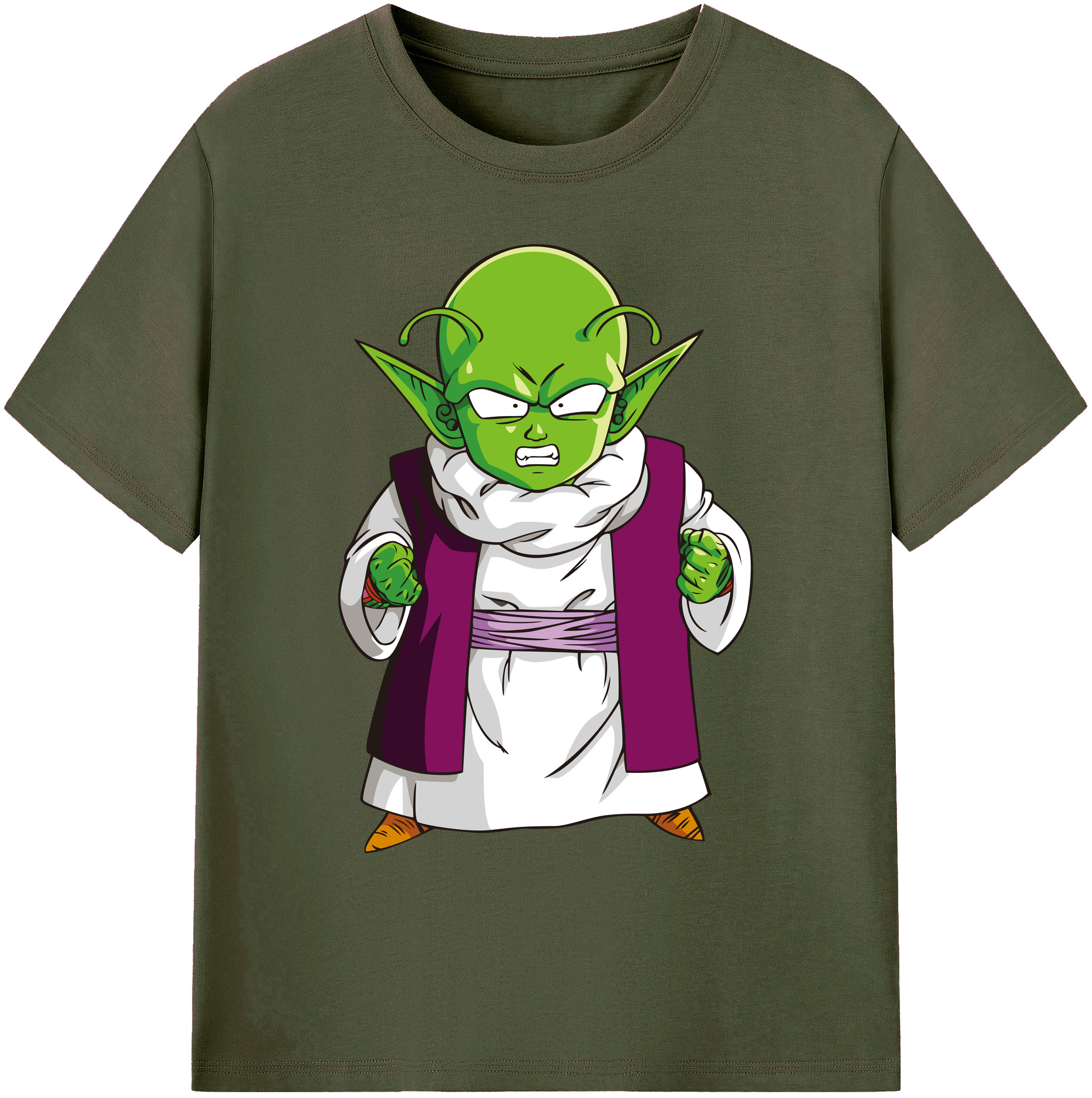（画像用） ドラゴンボール ピッコロ DRAGON BALL Piccolo 綿100％ メンズ半袖Tシャツ｜肌触りやわらか＆通気性